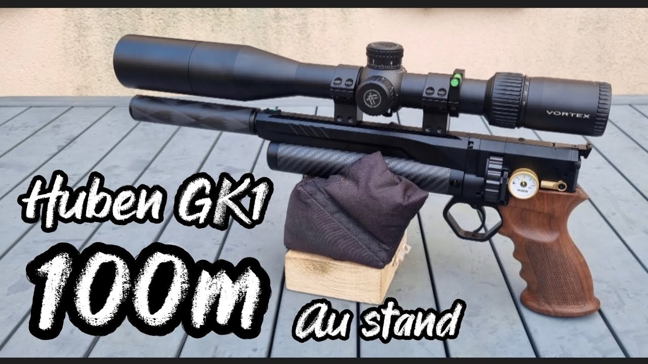Huben GK1 100m en visée ouverte et lunette ( Cible + Gong )