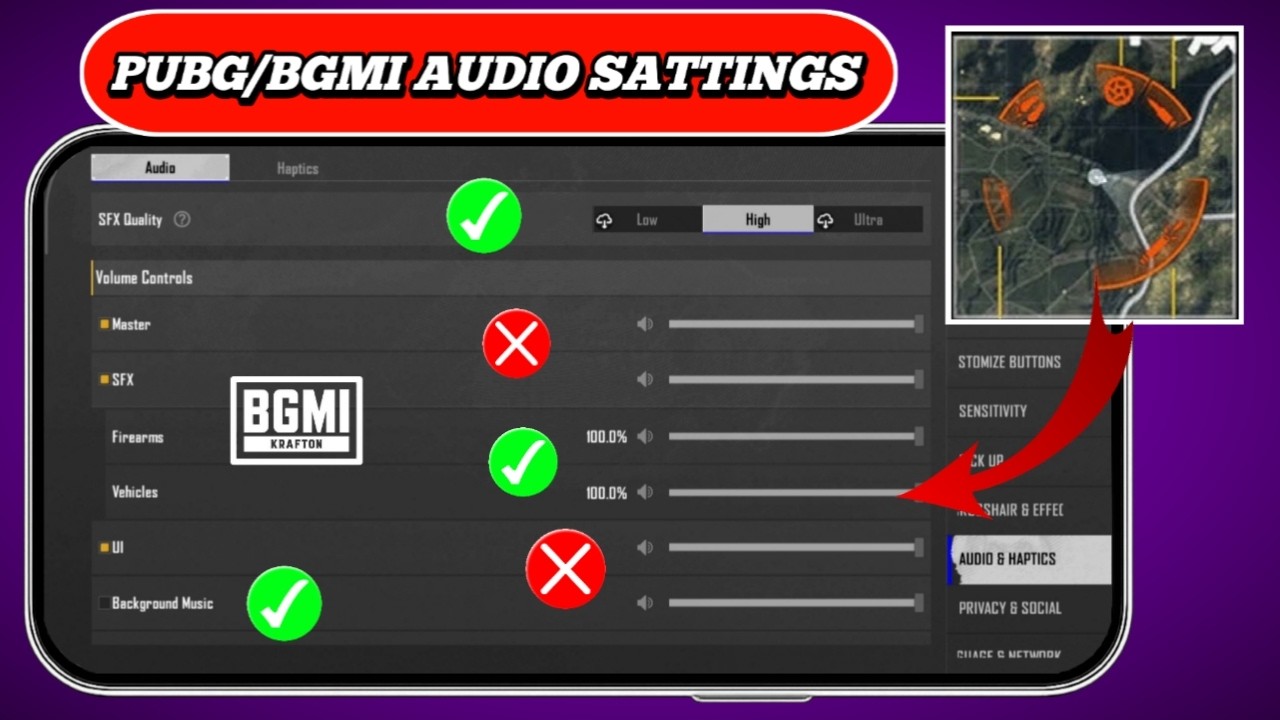 NEW BGMI Audio Settings: Hear Footsteps Clearly! (Full Guide)