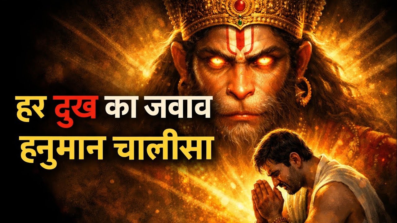 10 Minutes to Peace: Powerful Hanuman Chalisa 2026 (4K) | दुख और संकट दूर करें