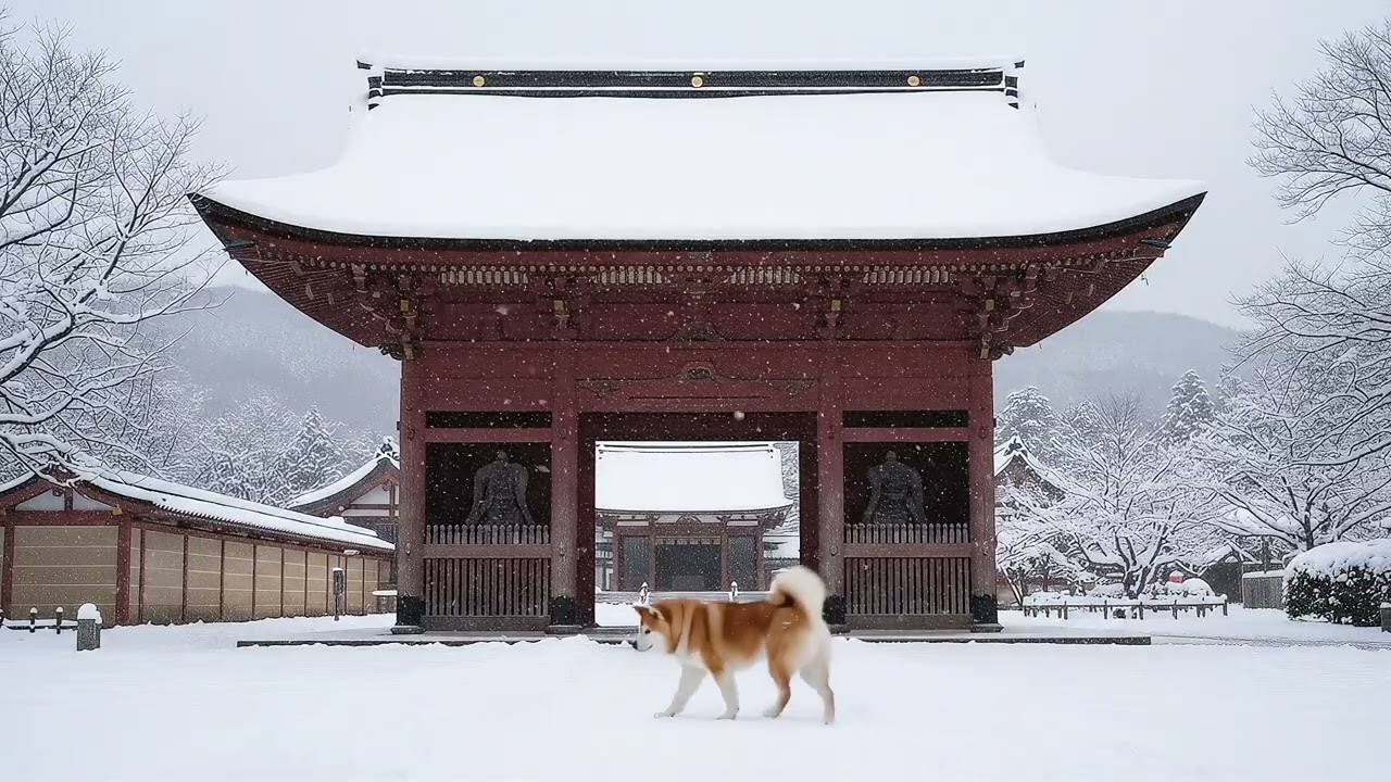 Relaxing BGM: The Shrine Guardian's Winter Watch