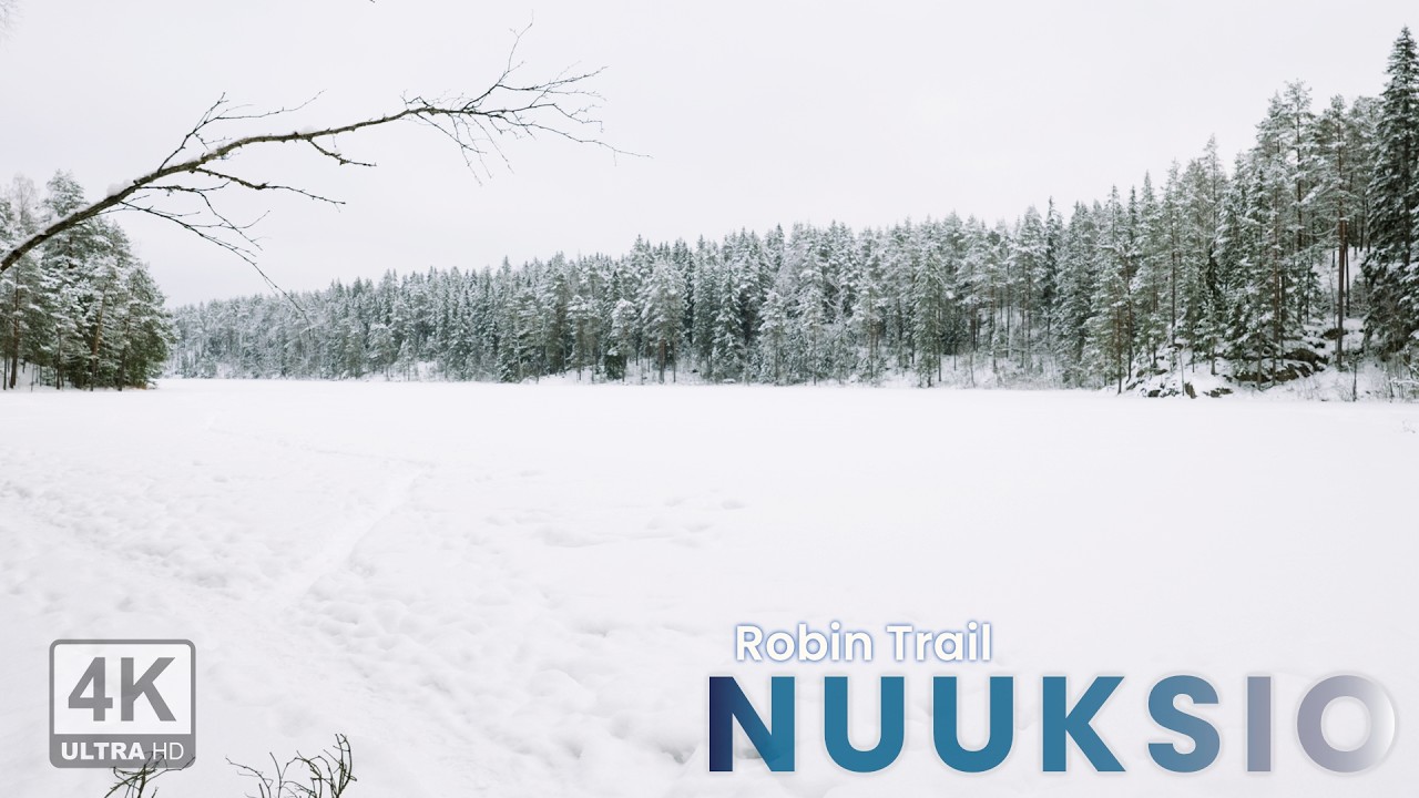 Winter Hike in Nuuksio, Finland &ndash; Punarinnankierros (Robin Trail)