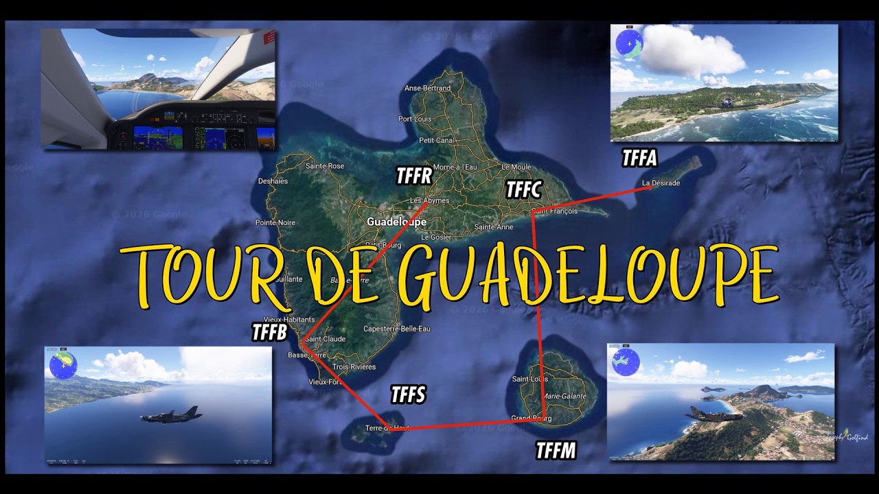 Tour de Guadeloupe 6 pistes FS2024 TBM 930