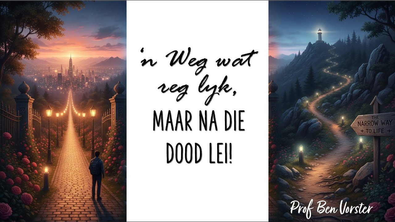 'n Weg wat reg lyk, maar na die dood lei | Prof Ben Vorster
