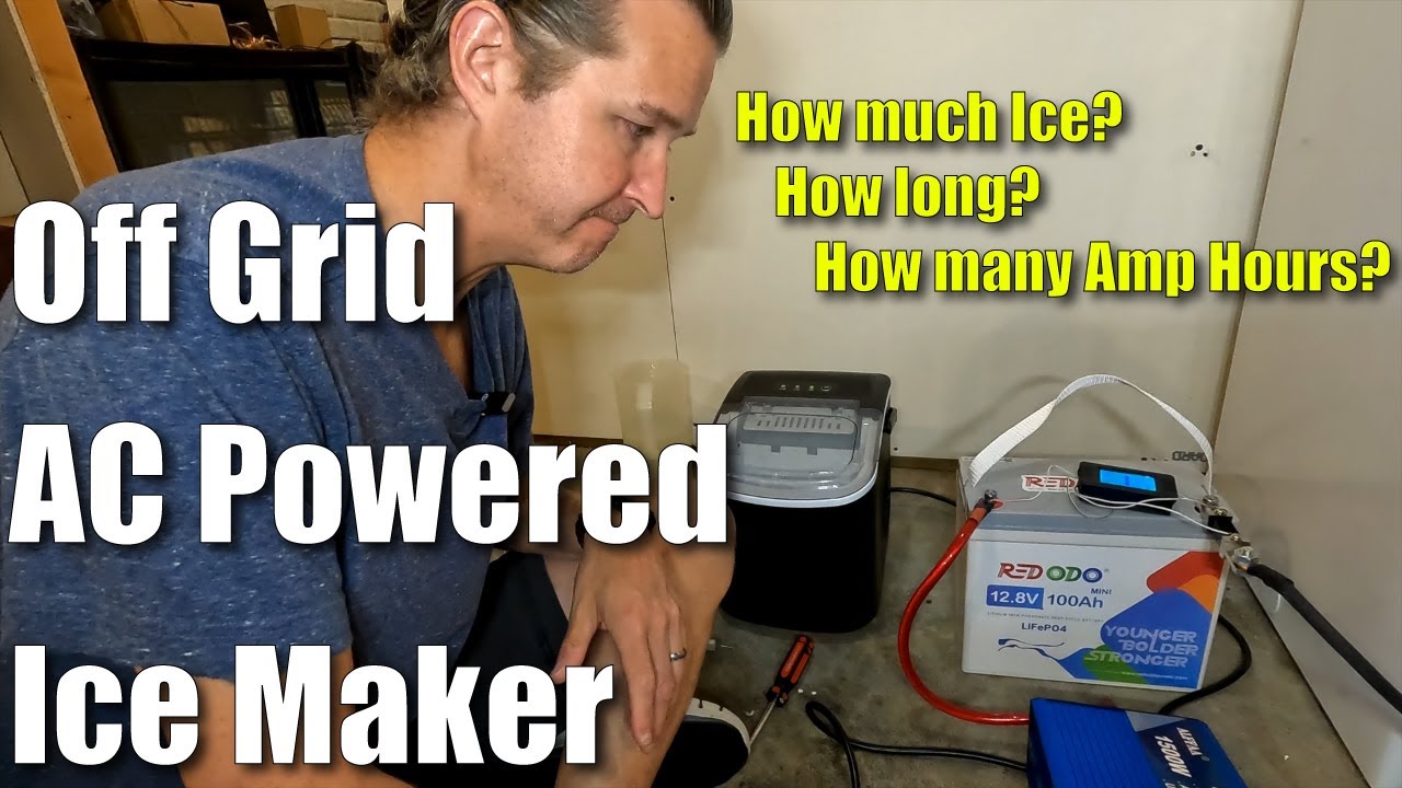 Running a portable Ice Maker with the Redodo Mini 12v 100ah LifePO4 Battery!