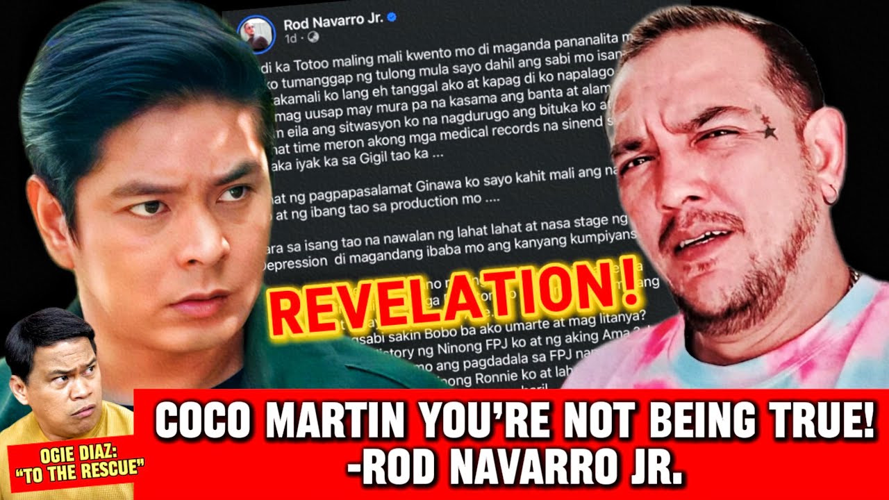 COCO MARTIN ZDEMASKOWANA? Rod Navarro Jr. ujawnia SZOKUJĄCE rewelacje z planu Batang Quiapo!
