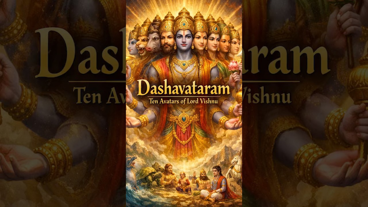 DASHAVATARAM | 10 Forms of Lord Vishnu 
