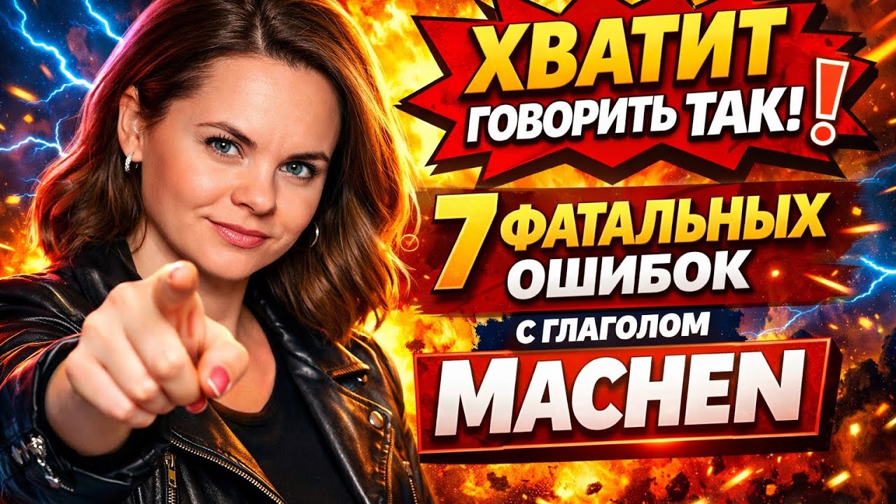 Хватит ГОВОРИТЬ ТАК! 7 фатальных ошибок с глаголом MACHEN