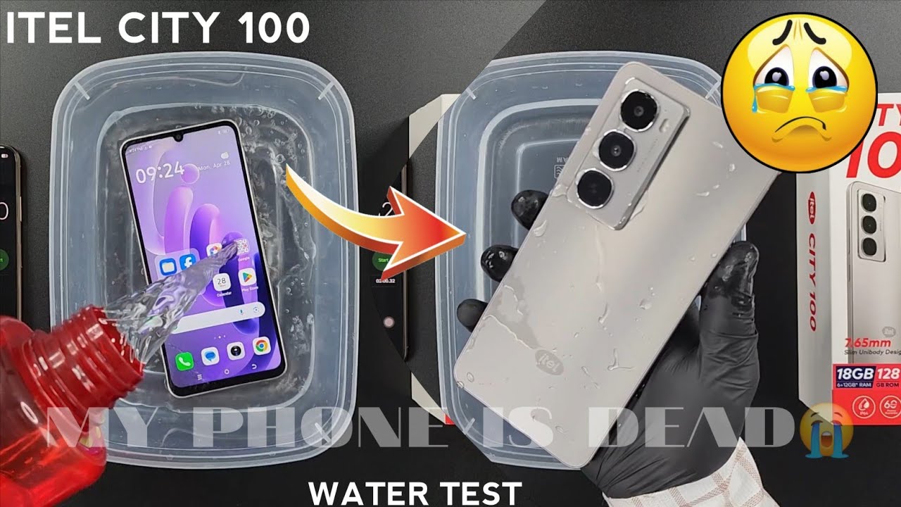 iTel City 100 Water Test 💧💦| The Very First Water Test Of iTel City 100