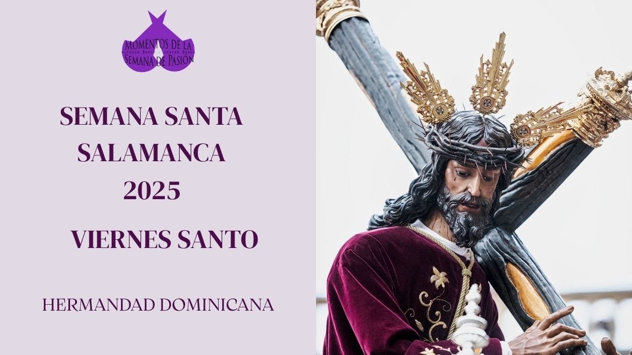 Paso de la Hermandad Dominicana por la Plaza Mayor || Madrugá || Semana Santa 2025 || Salamanca.