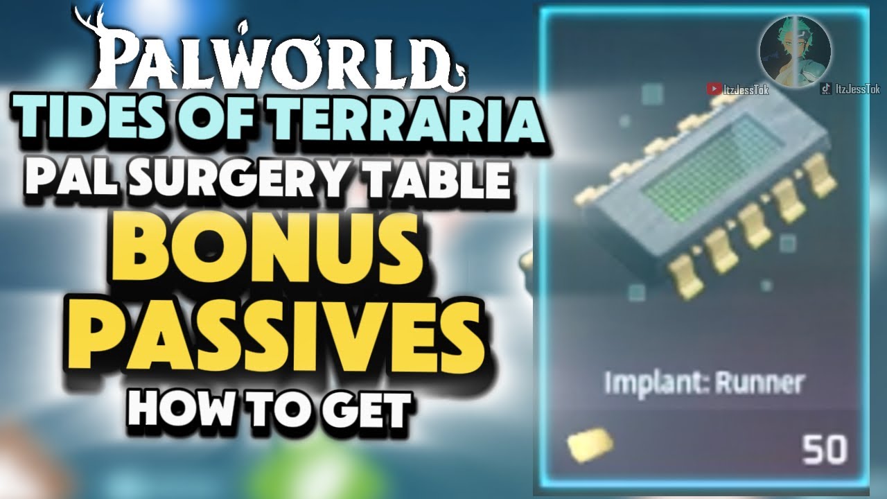 ALL BONUS PASSIVES For The Pal Surgery Table | Palworld (Tides of Terraria) 2025