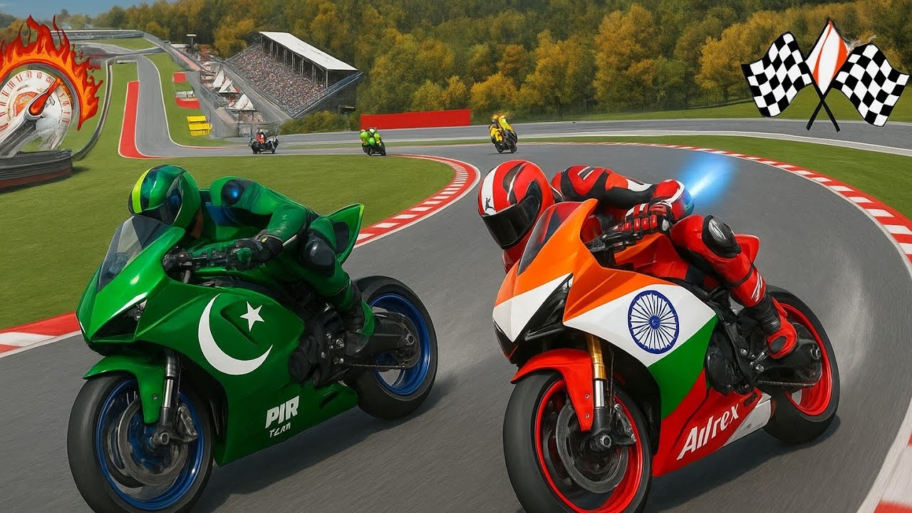 IND vs PAK Ultimate GT Bike Racing 🔥 300KM/H Speed Battle | Who Will Win?