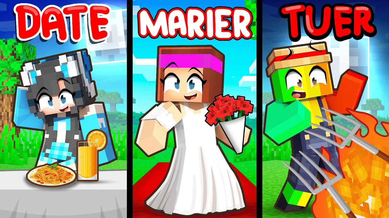 DATE, MARIER ou TUER sur Minecraft !