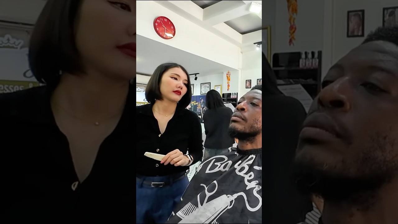 💈 ASMR! Lady Barber Fully Pampered Me! &ndash; Pattaya 🇹🇭