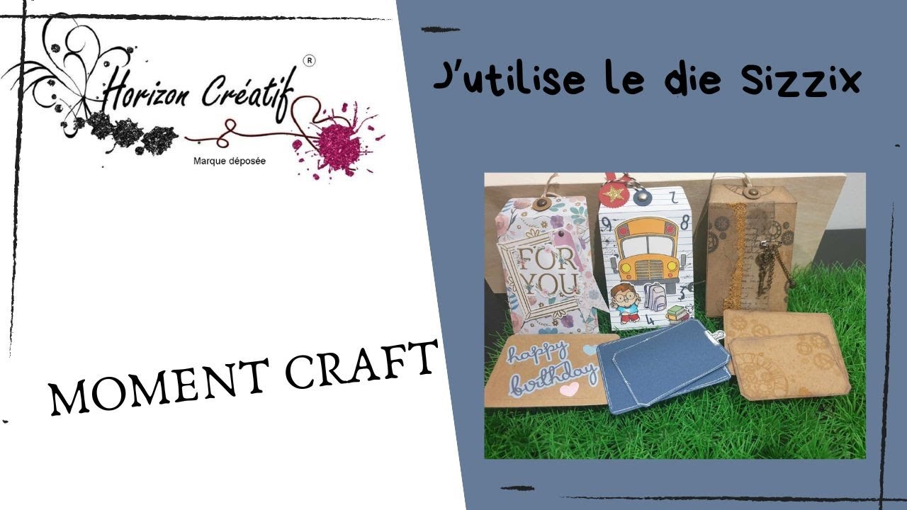 [MOMENT CRAFT/TUTO] Pochette avec dies Sizzix, idée pochette carte kdo #scrapbooking #horizoncreatif