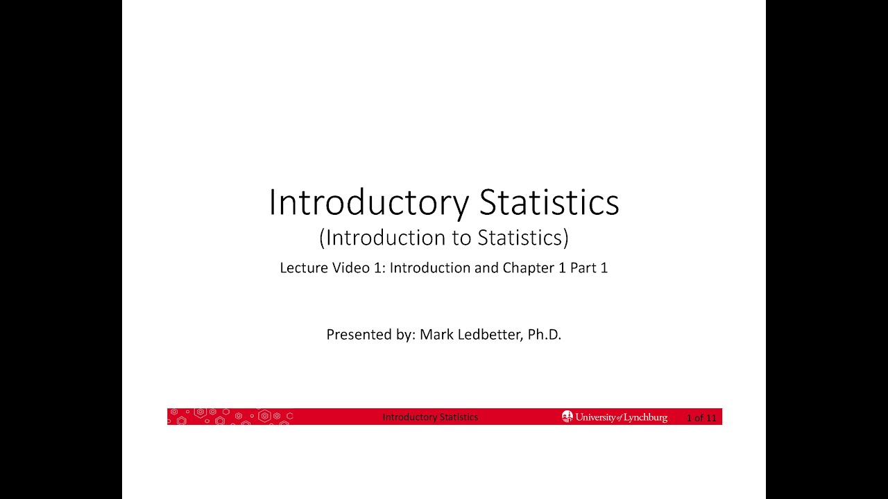 IntroStats 1.1 - Introduction and Overview of Statistics