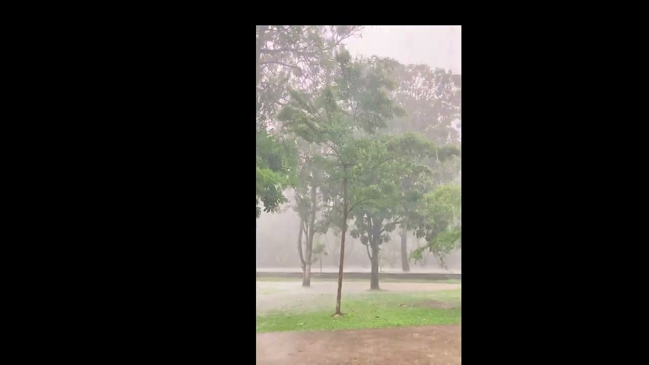 Relaxing for sleep, heavy rain Thunderstorm Indonesia Bogor regency