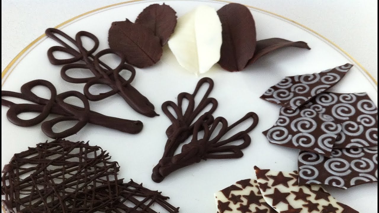 T&eacute;cnica para decoraci&oacute;n de postres con chocolate estilo gourmet cheff