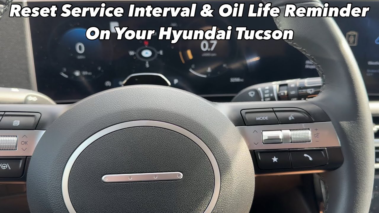2025 Hyundai Tucson How to reset Service and Oil life Reminder 2026