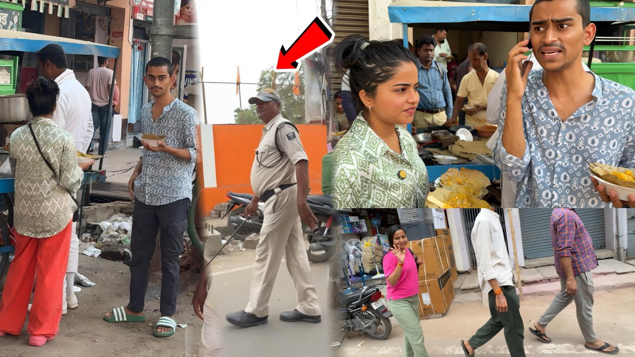 Ginni aur shivam ko pakad liya market me 😰 | Police ne mara