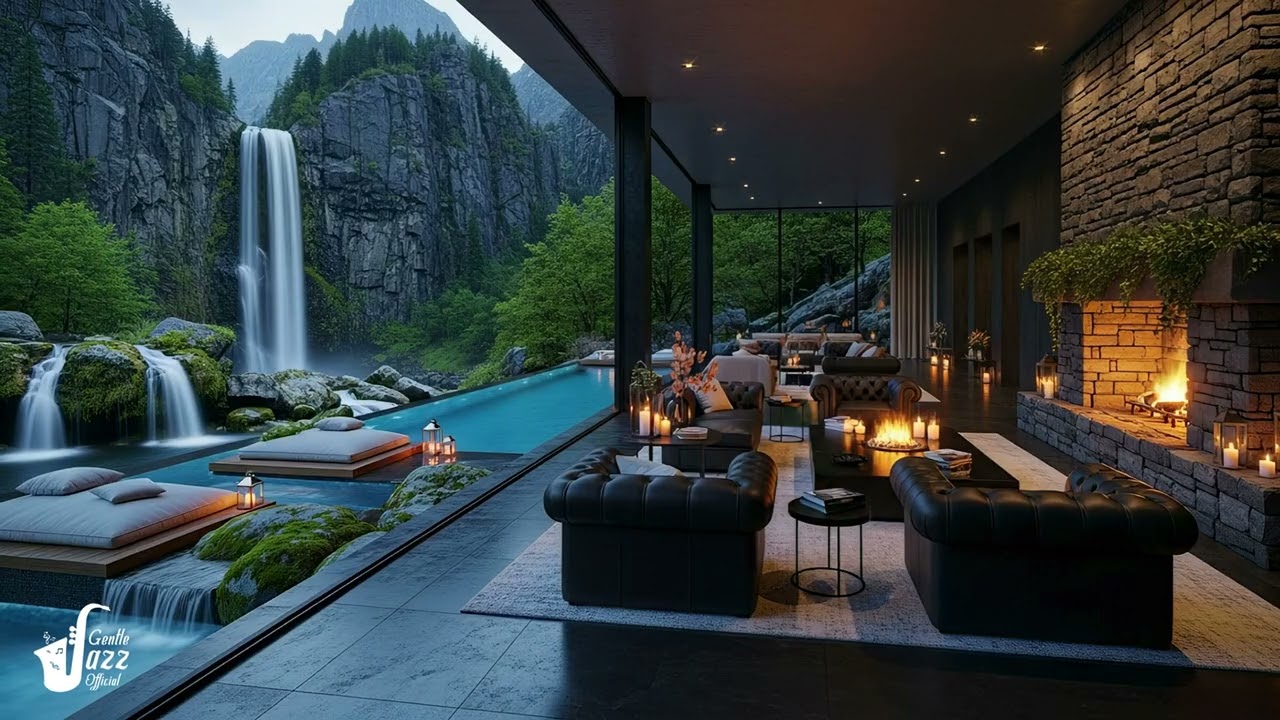 Tranquil Energy & Luxury Living Room | Morning with Nature Therapy for Stress Relief, Study & Work
