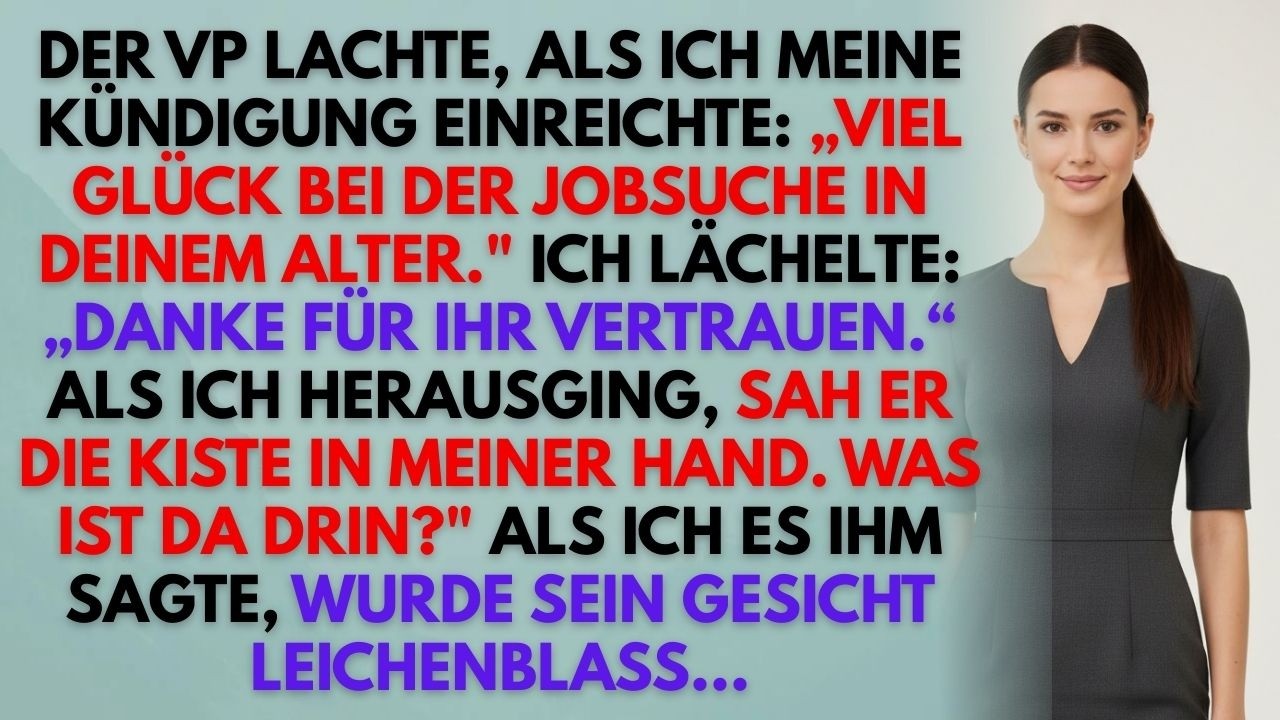 Der VP Lachte Über Meine Kündigung – Bis Er Sah, Was Ich Mitnahm