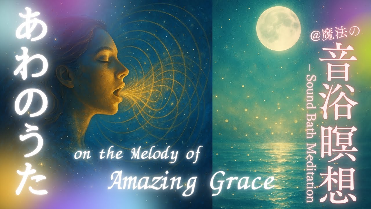【あわのうた × Amazing Grace】声と周波数で心を整える音浴瞑想｜涙が止まらない人続出｜細胞が共鳴し心と体がほどけていく音浴/心と現実が動き出す“音の旅”/細胞が共鳴し未来が動き出す周波数