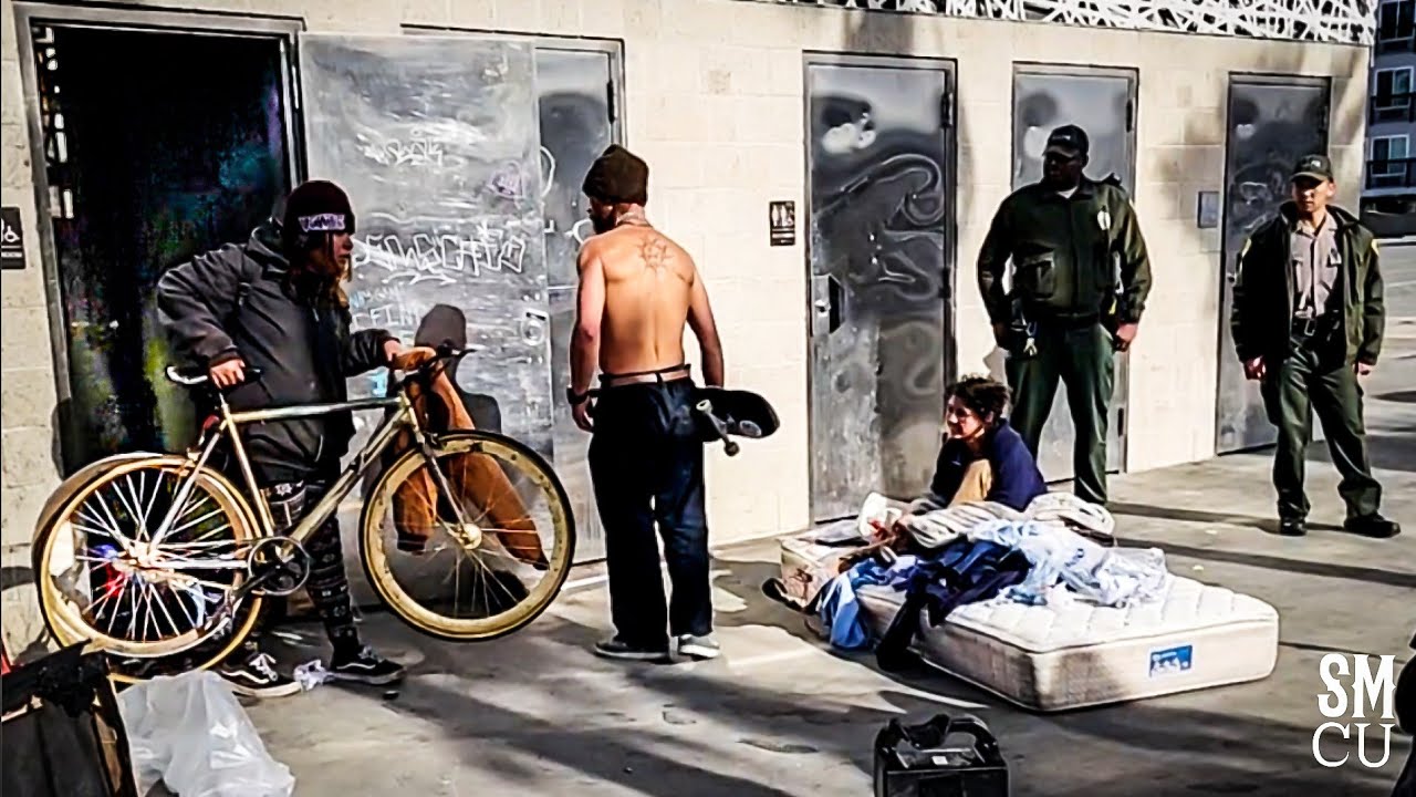 Unhoused Living in Restrooms in Venice