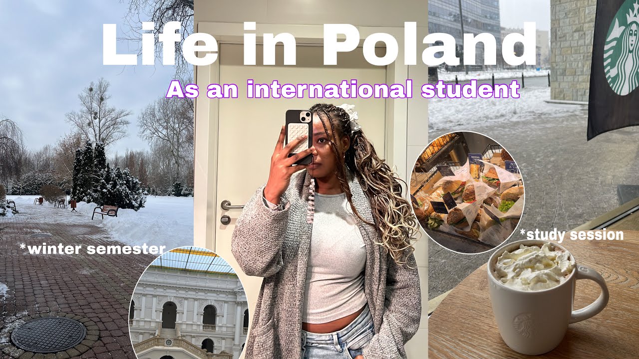 Living Alone in Poland 🇵🇱 as an International Student | Winter Semester, skincare & Cafes study days