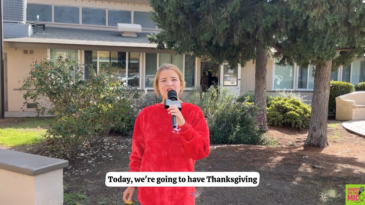 MADDY ON THE MIC — Thanksgiving at COA