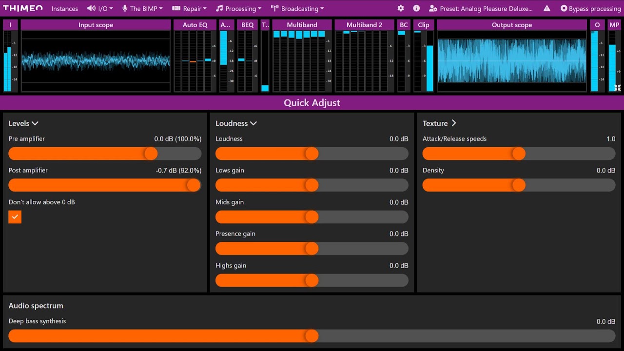 Stereo Tool Audio Processing Live #01