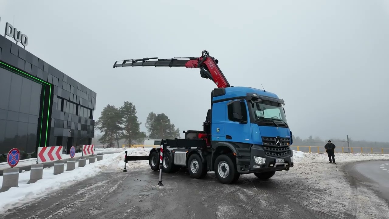 MERCEDES BENZ AROCS 3251 8x4 FASSI F 485A.2.26 HDS Żuraw Wciągarka