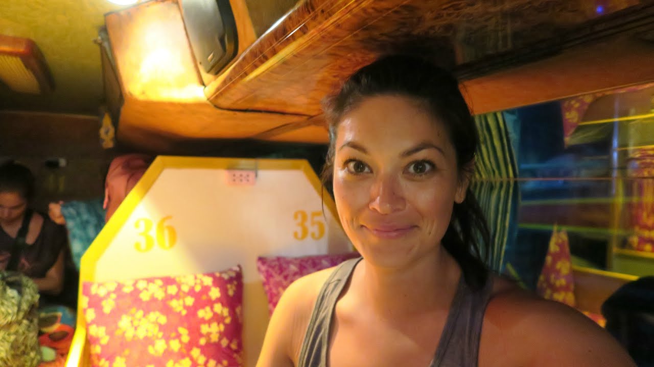 TAKING A SLEEPER BUS // Vientiane, Laos