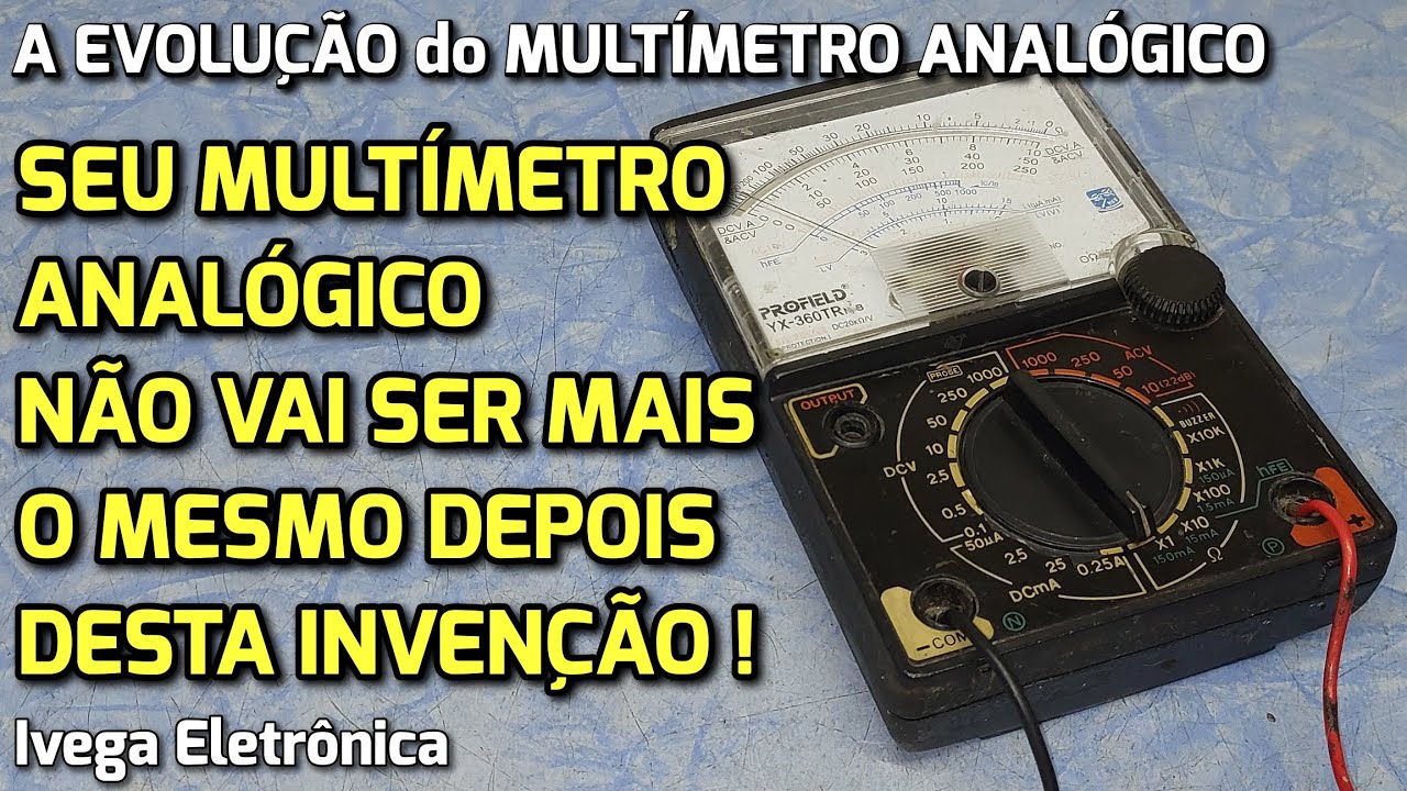 Multímetro analógico como você nunca viu ! O seu não pode ficar sem, ponta de prova inversora Ivega.