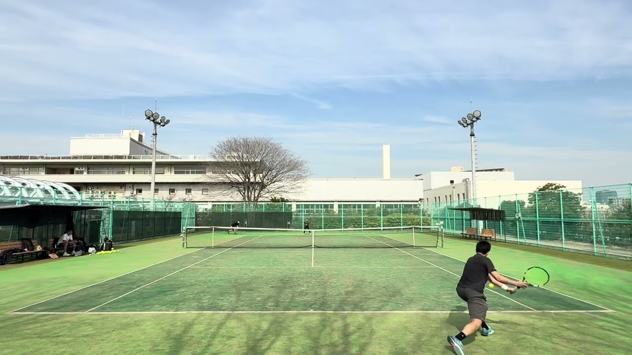 Practice tennis on Valentine’s Day Part 5