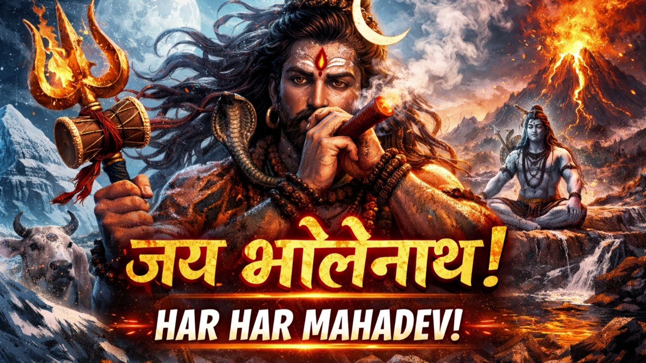 Jata mein Ganga, maathe pe chand bholenaath ki new song har har mahadev #mahadev  #mahakaal 