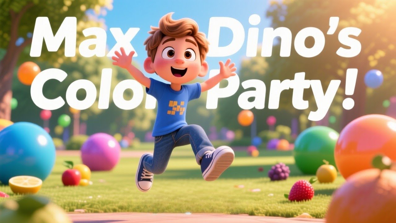 Learn Colors with Max & Dino 🌈 | Kids Song (Preschool)
