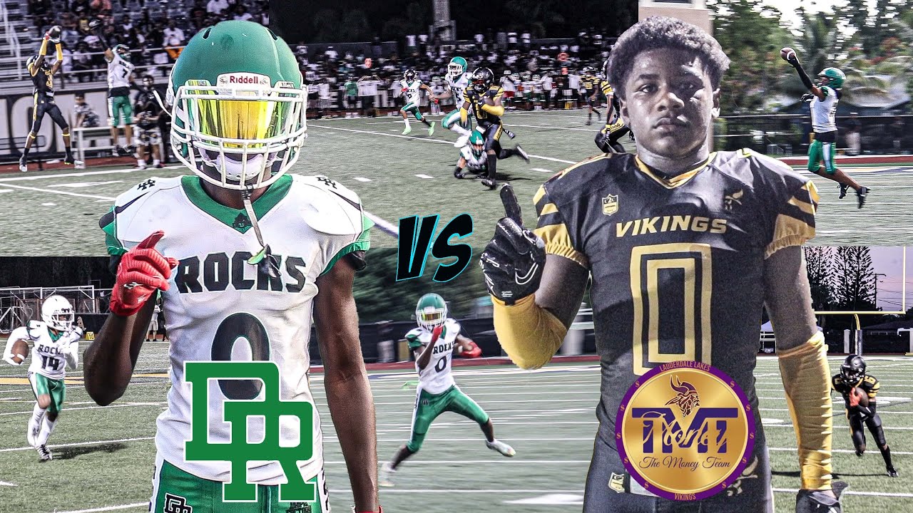 😲 Two Top Teams Do Battle ⚔️ Delray Rocks Vs Lauderdale Lakes Vikings (TMT) 13U Preseason 🏈🔥