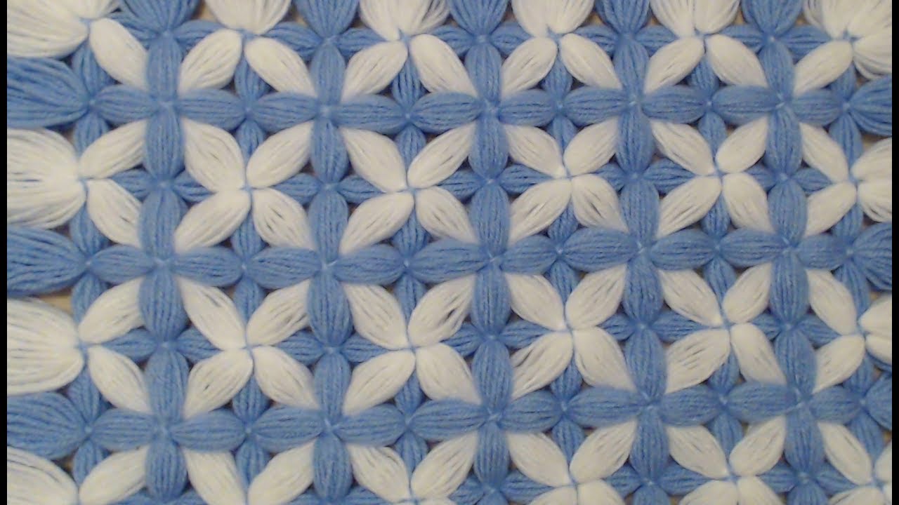Pom pom blanket. Geometric designs are EASY
