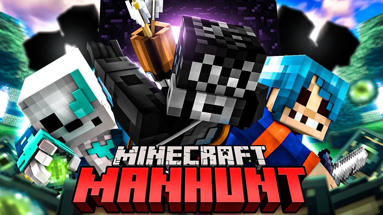 3 SPEEDRUNNERS VS 5 HUNTERS !! (Minecraft Manhunt)