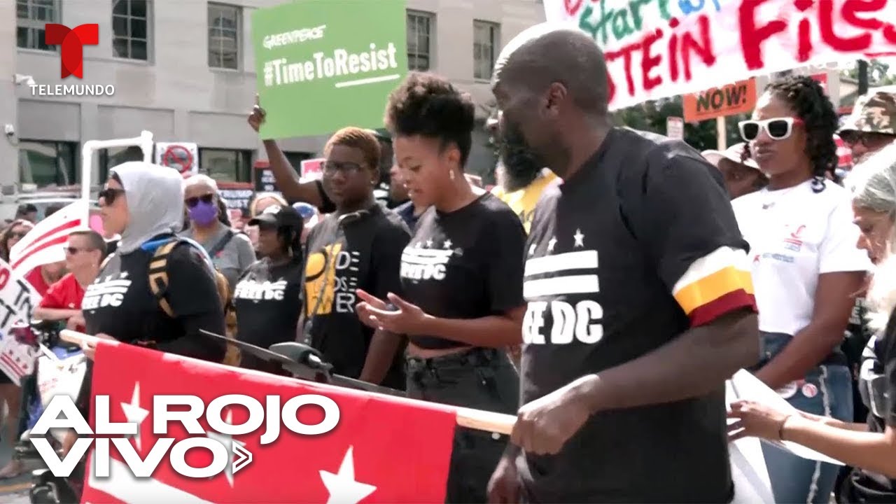 Protestan en Washington D. C. contra las políticas del gobierno de Trump | Al Rojo Vivo | Telemundo