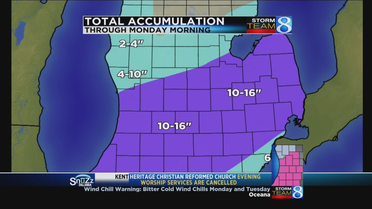Winter Storm Warning (Sunday)/Wind Chill Warning (Monday)