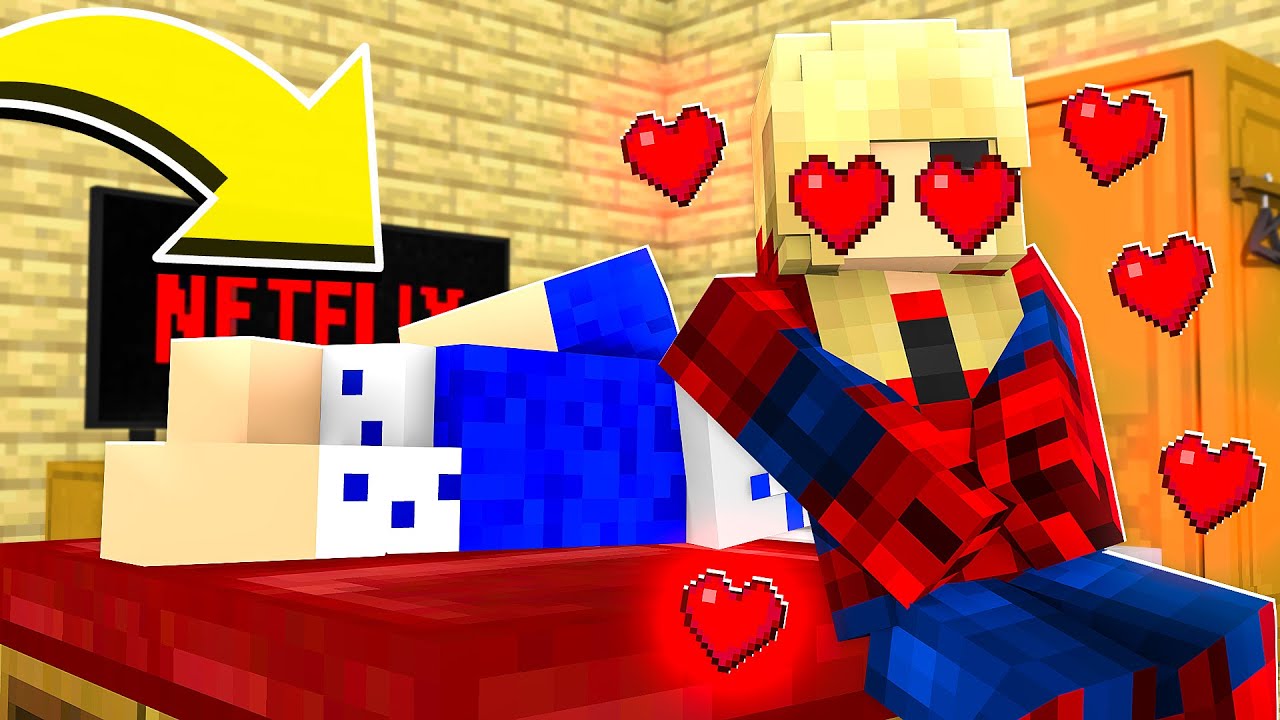 ACORDEI PRESO COM A MENINA ARANHA APAIXONADA NO MINECRAFT