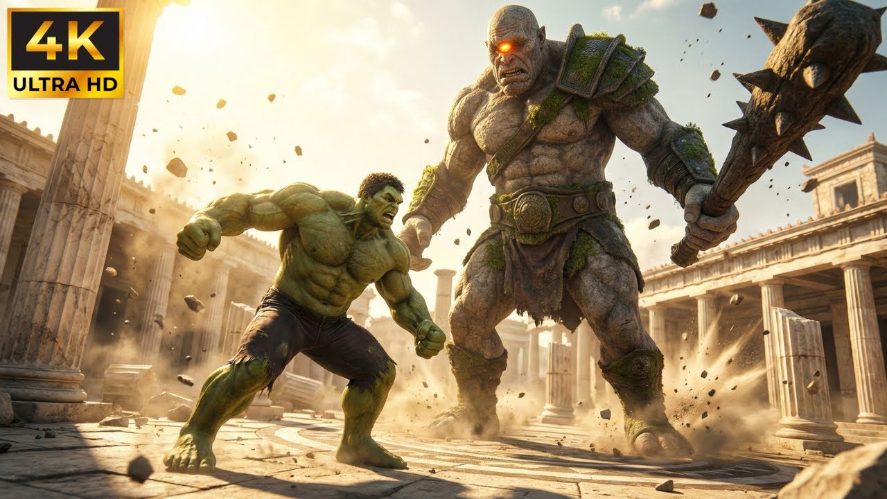 Hulk vs Cyclops | The Ultimate Classic Battle Against the One-Eyed Monster Guarding Ancient Greece