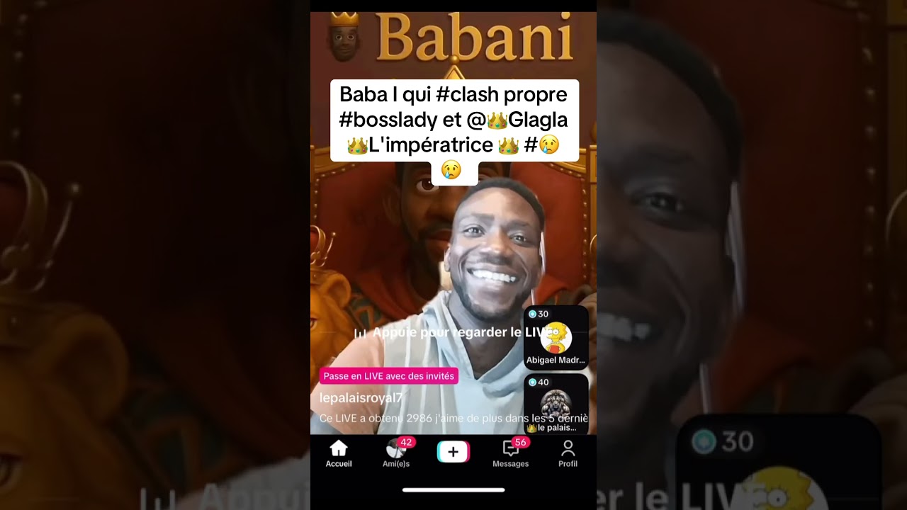 Baba I qui #clash propre #bosslady et @👑Glagla👑L'imp&eacute;ratrice 👑 #😢😢 