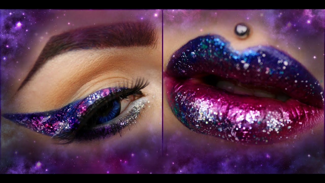 LEARN THE TRICK: EASY GALAXY Eye & Lip Art Tutorial