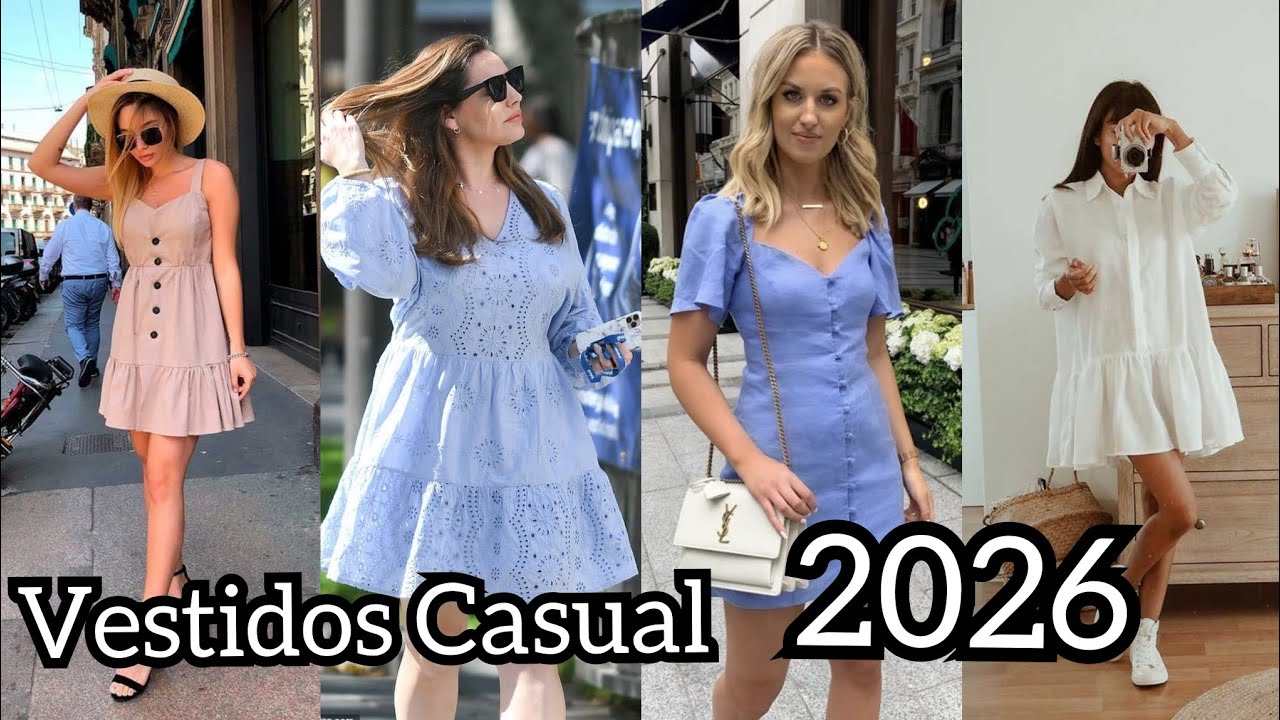 VESTIDOS CASUAL PARA MUJER 2026 #MODA #FASHION #MODAFEMININA #DRESSES #DRESSESFORWOMEN #VESTIDOS 