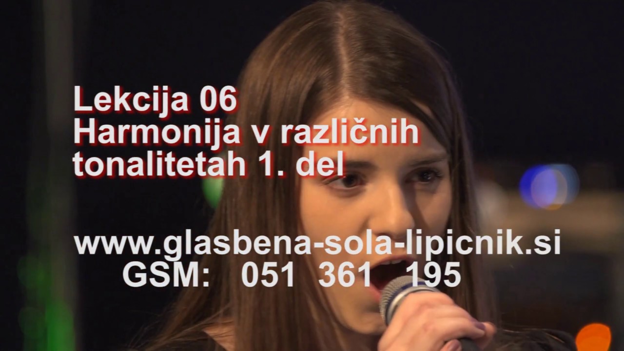 06 Harmonija v različnih tonalitetah 1 del