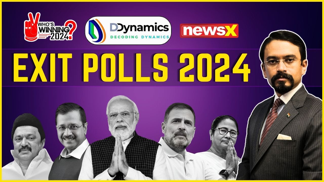 NewsX - D-Dynamics Exit Poll 2024 | All India Numbers | General Election 2024