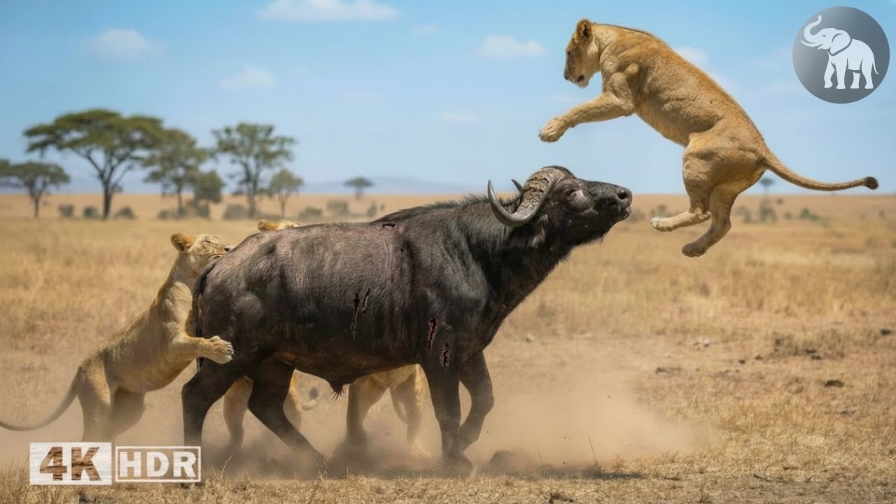 ATAQUE DE LEONES: Las Batallas Más Brutales del Reino Animal #animalessalvajes