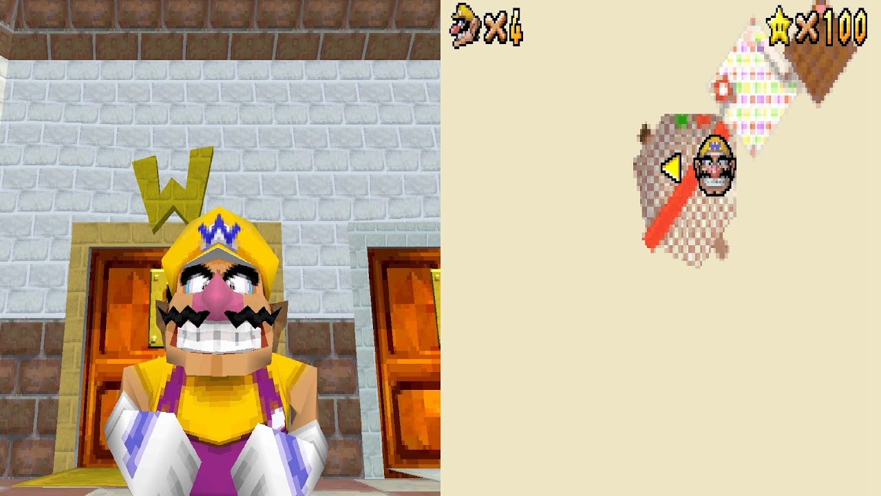 Super Mario 64 DS Gameplay Part 17 - Unlocking Wario